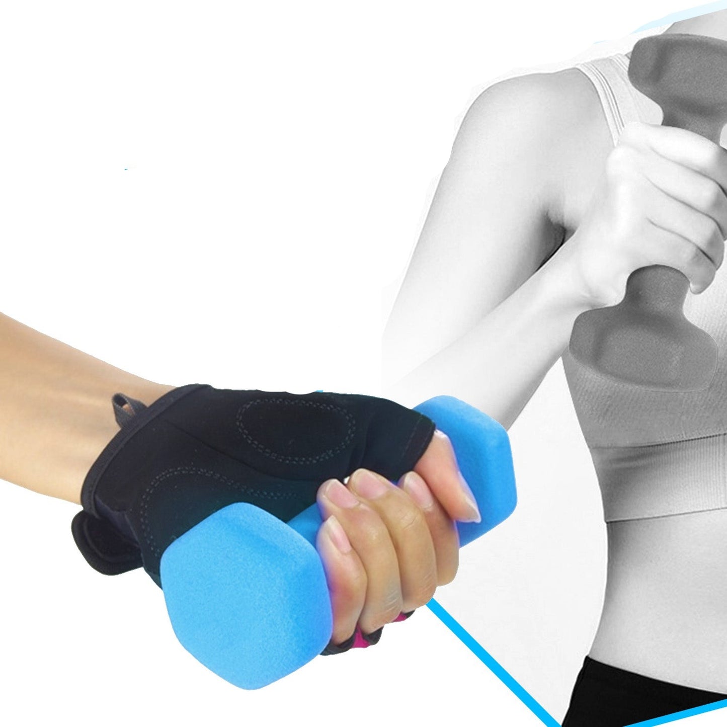 Neoprene Hex Dumbbells 5Kg x 2 - Orange