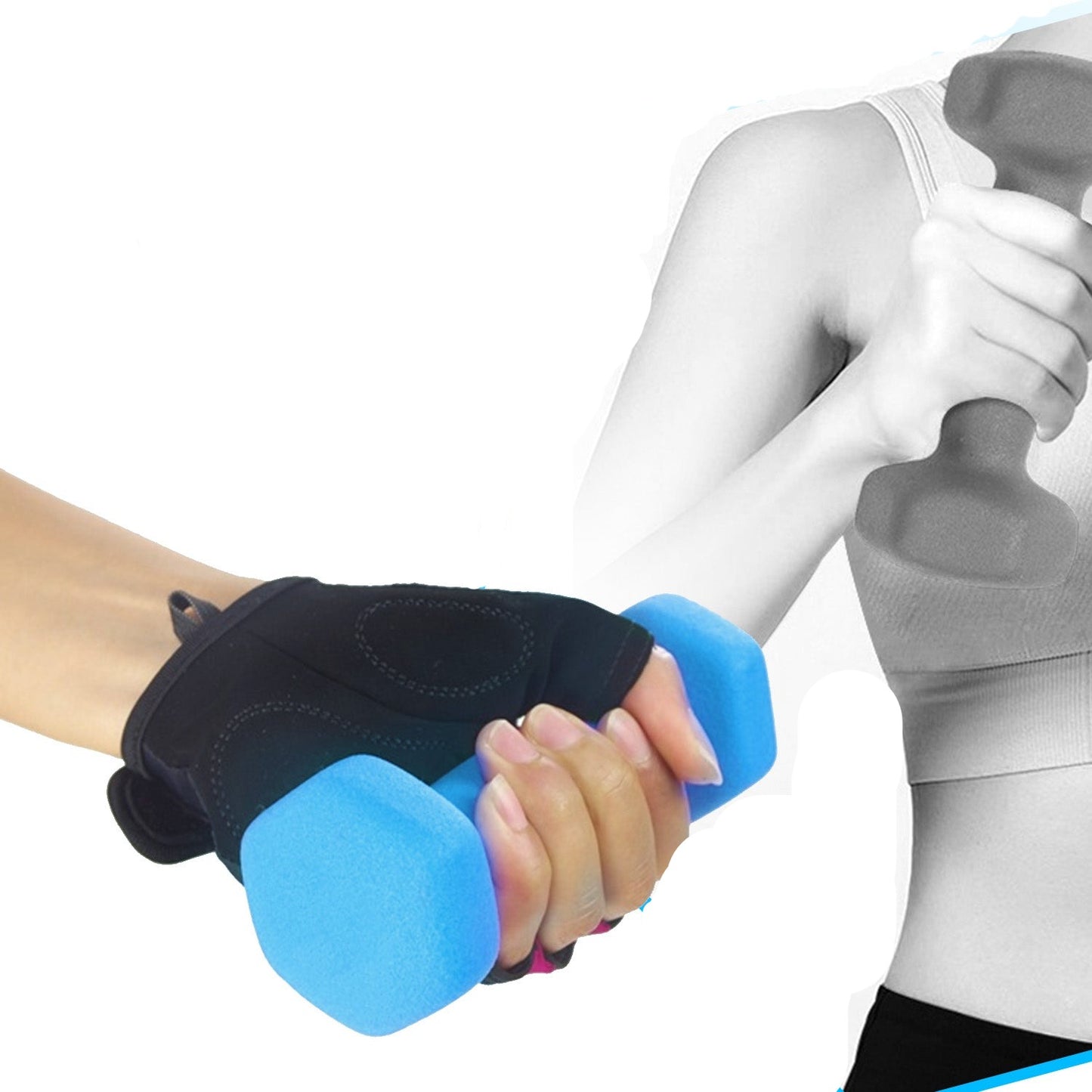 Neoprene Hex Dumbbells 2KG x 2 - Pink