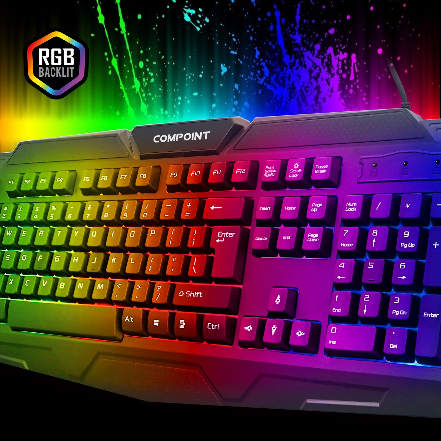 RGB Backlit Gaming USB Keyboard | CP-K8080