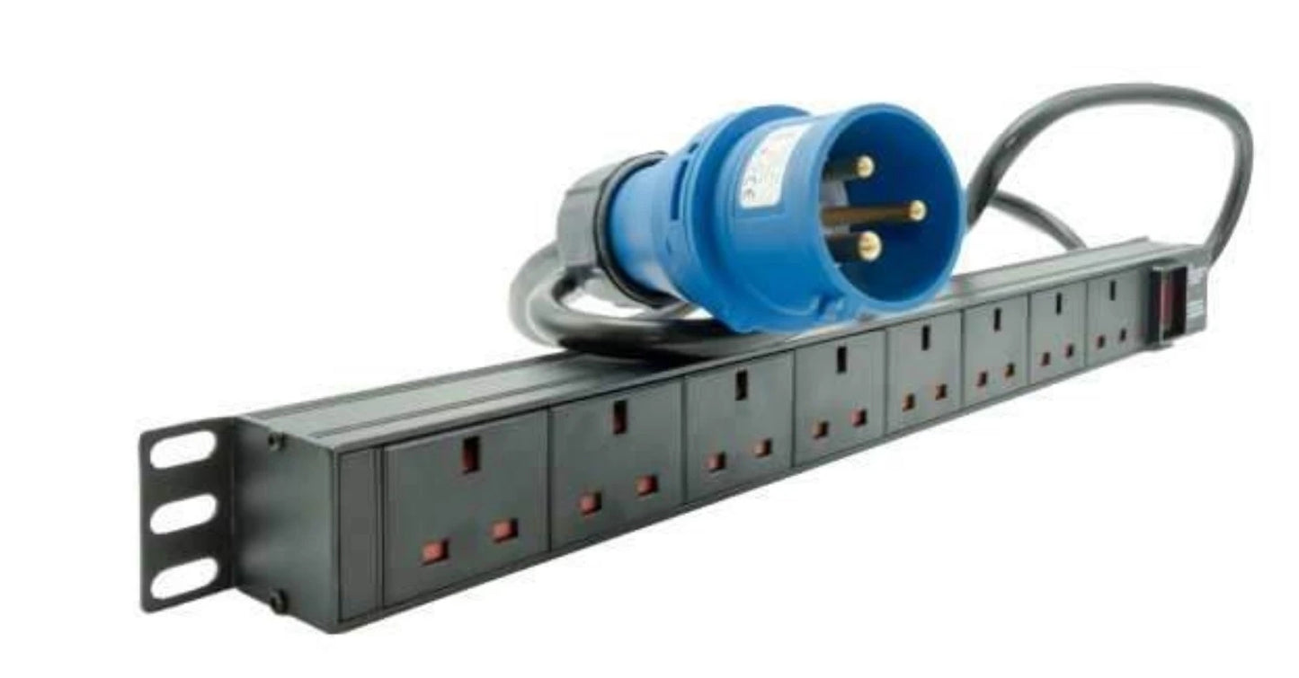 Re-Wireable Surface-Mount Male Plug 16 Amps @ 250V - Commando/PWR-CMD-M12341