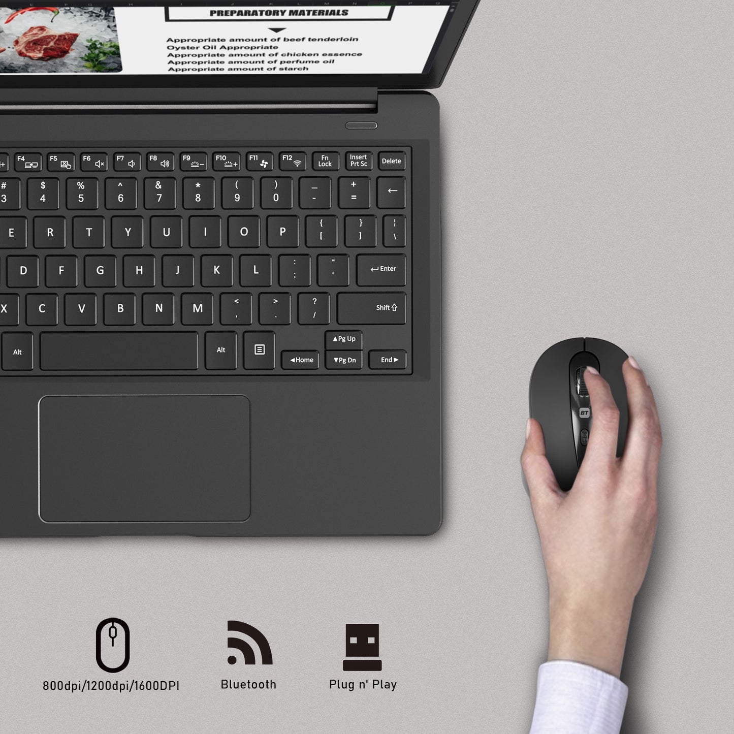 Ergonomic optical mouse
