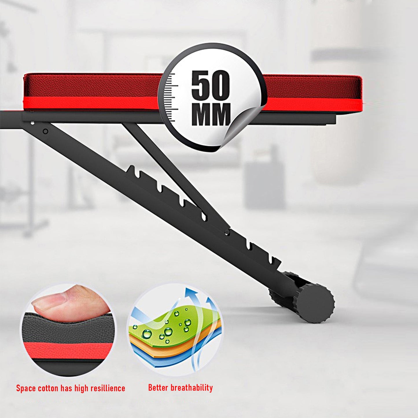 Weight Bench, Abdominal Training Workout Gliding Bench