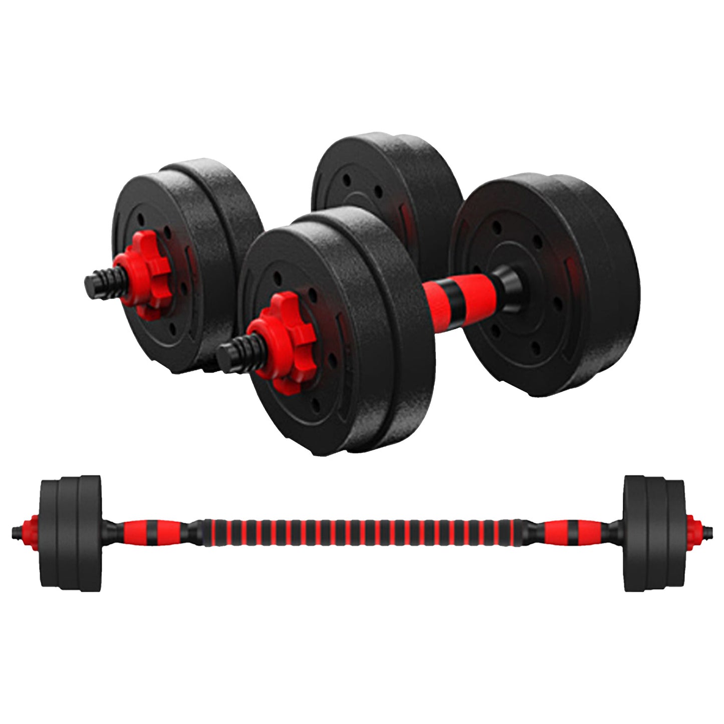 Barbell and dumbbells set