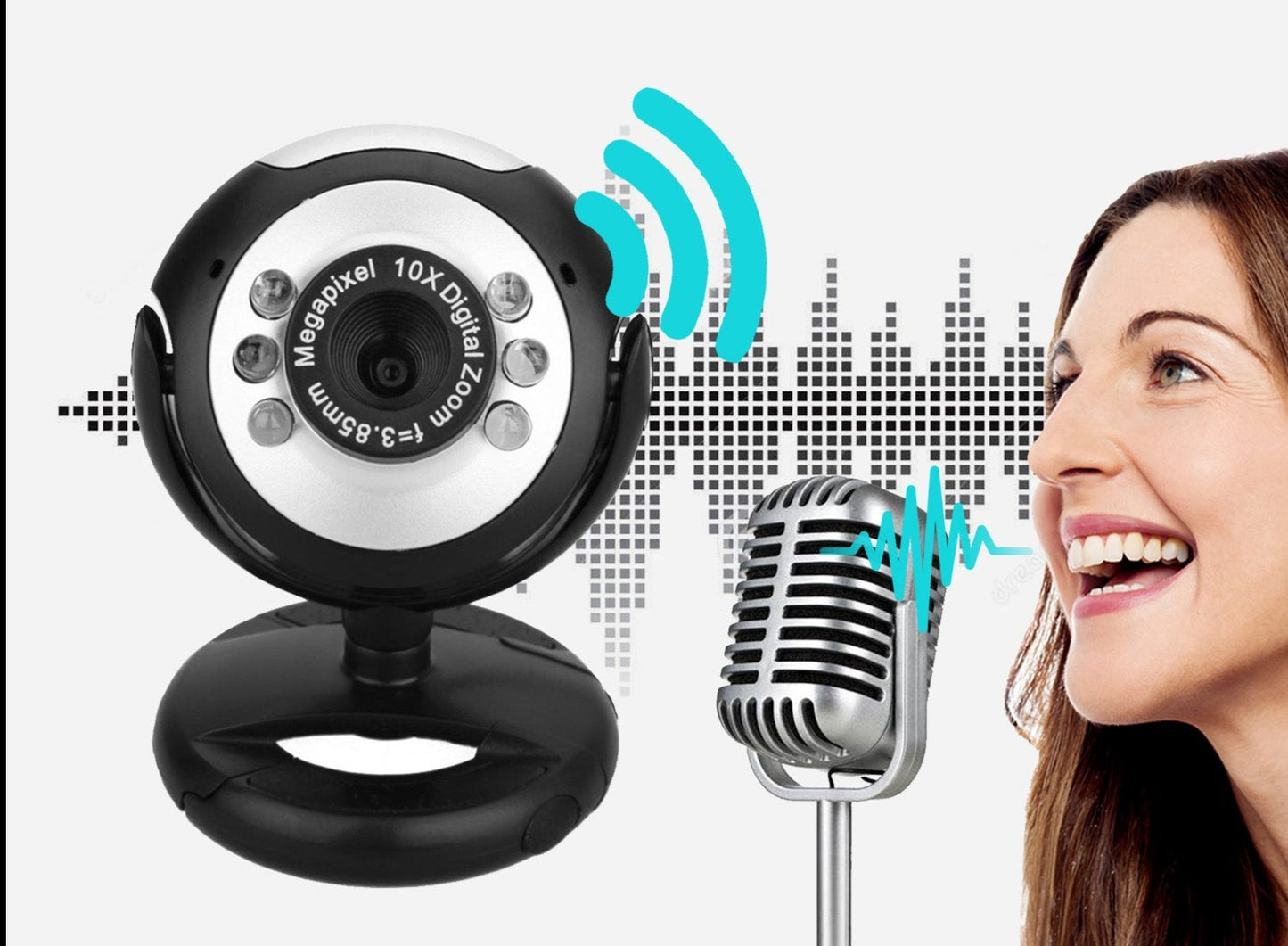 USB Multi-Megapixel Web Camera with Microphone