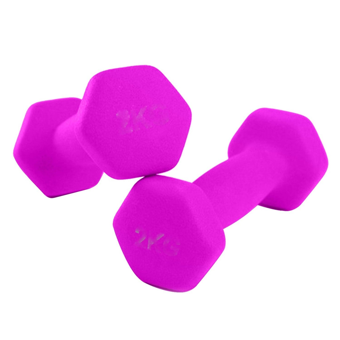 Neoprene Hex Dumbbells 5Kg x 2 - Pink
