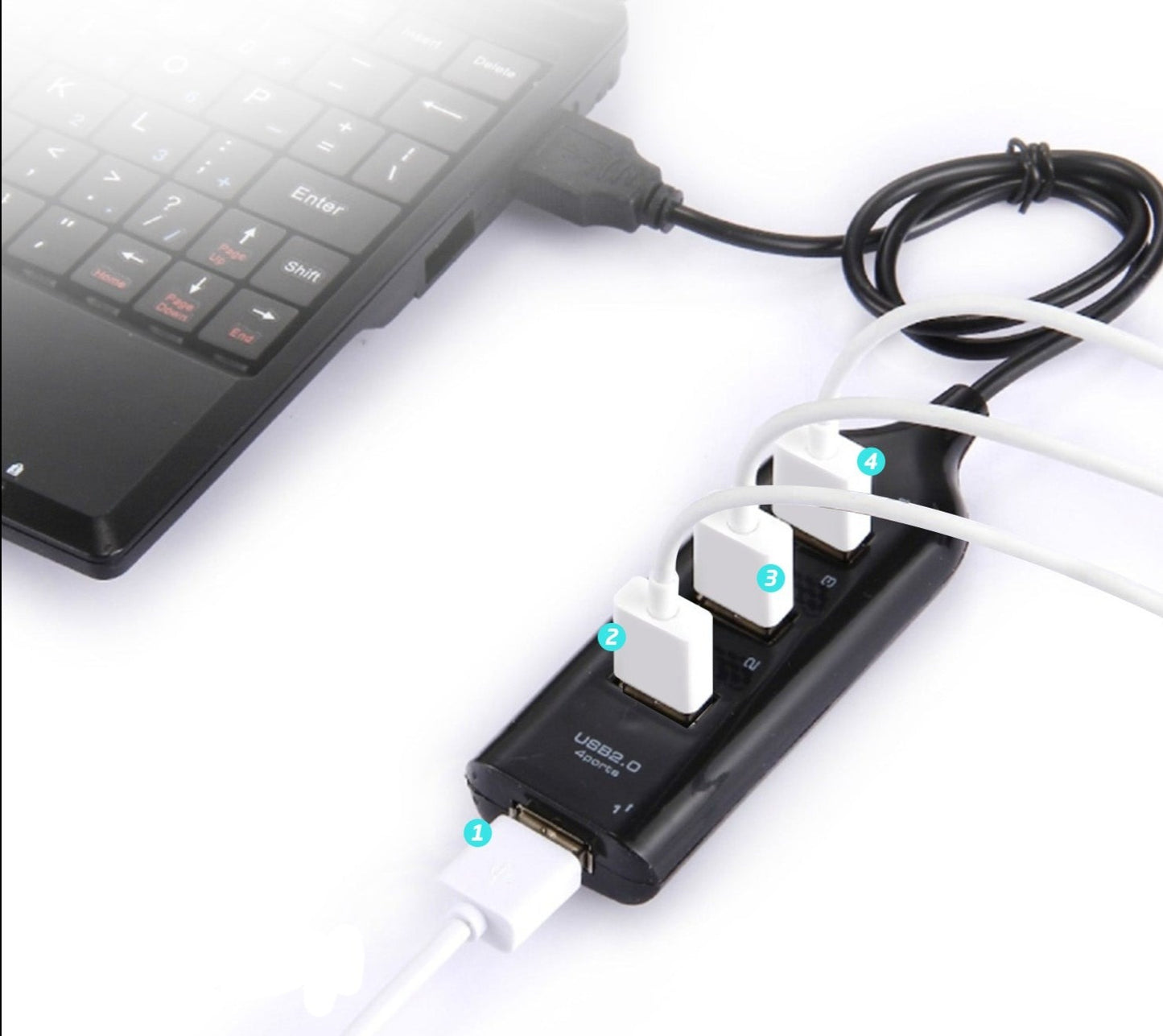 Multi-port USB adapter