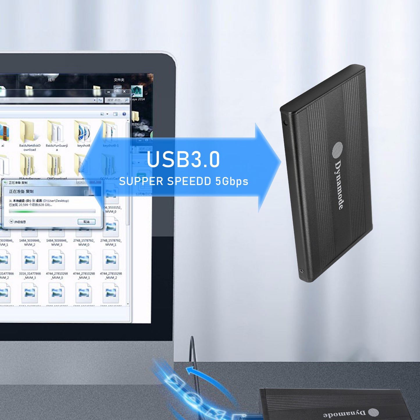 USB3.0 External 2.5" SATA Hard Disk Enclosure