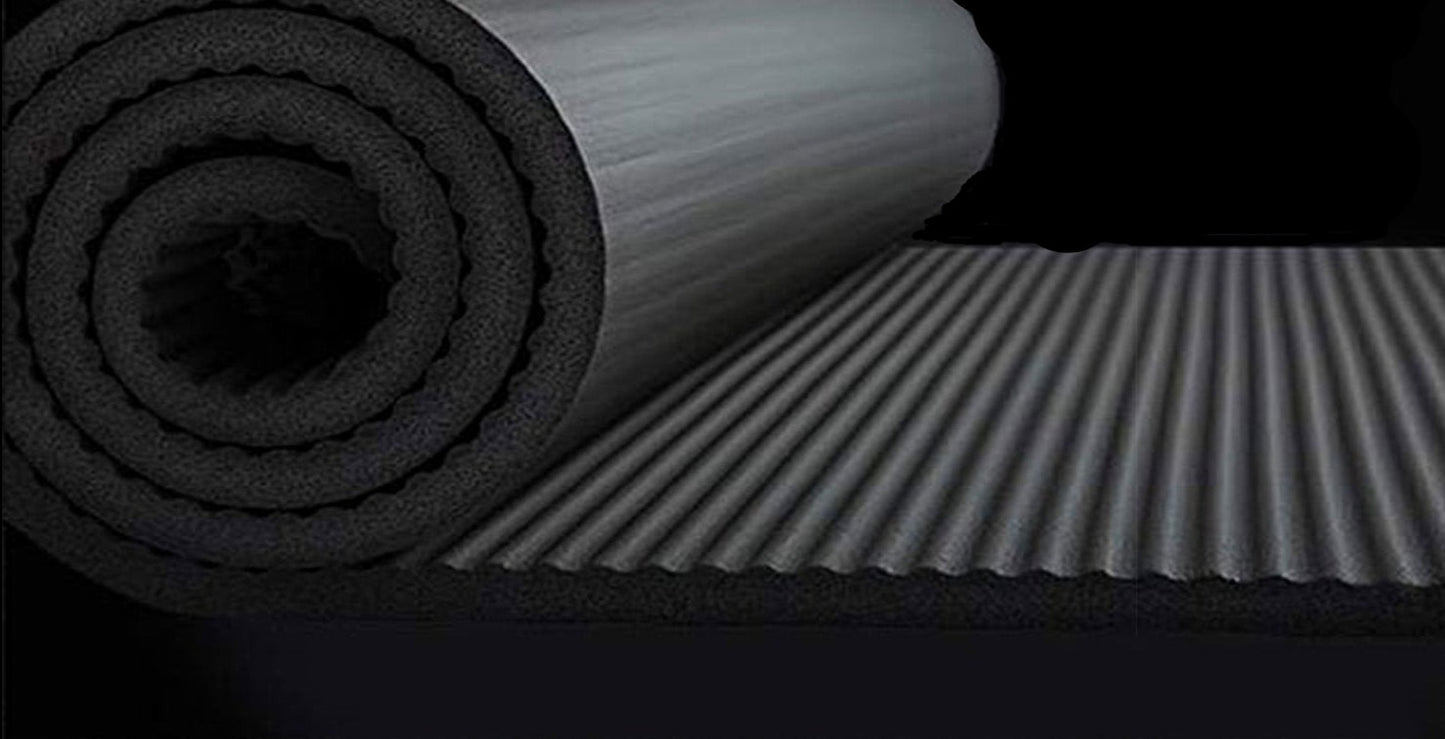 Yoga Mat with Carrying Strap - Blue