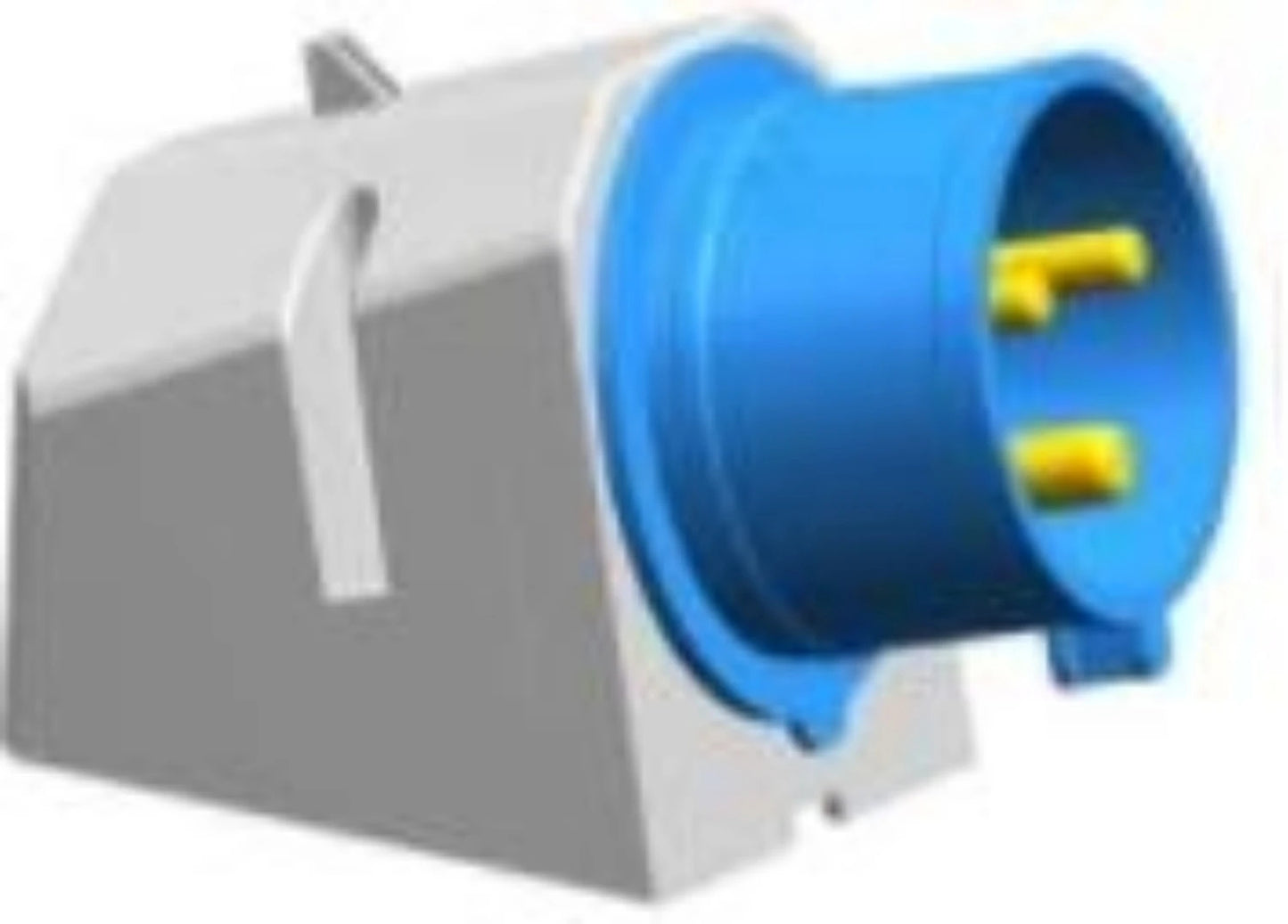 Re-Wireable Surface-Mount Male Plug 16 Amps @ 250V - Commando/PWR-CMD-M12341