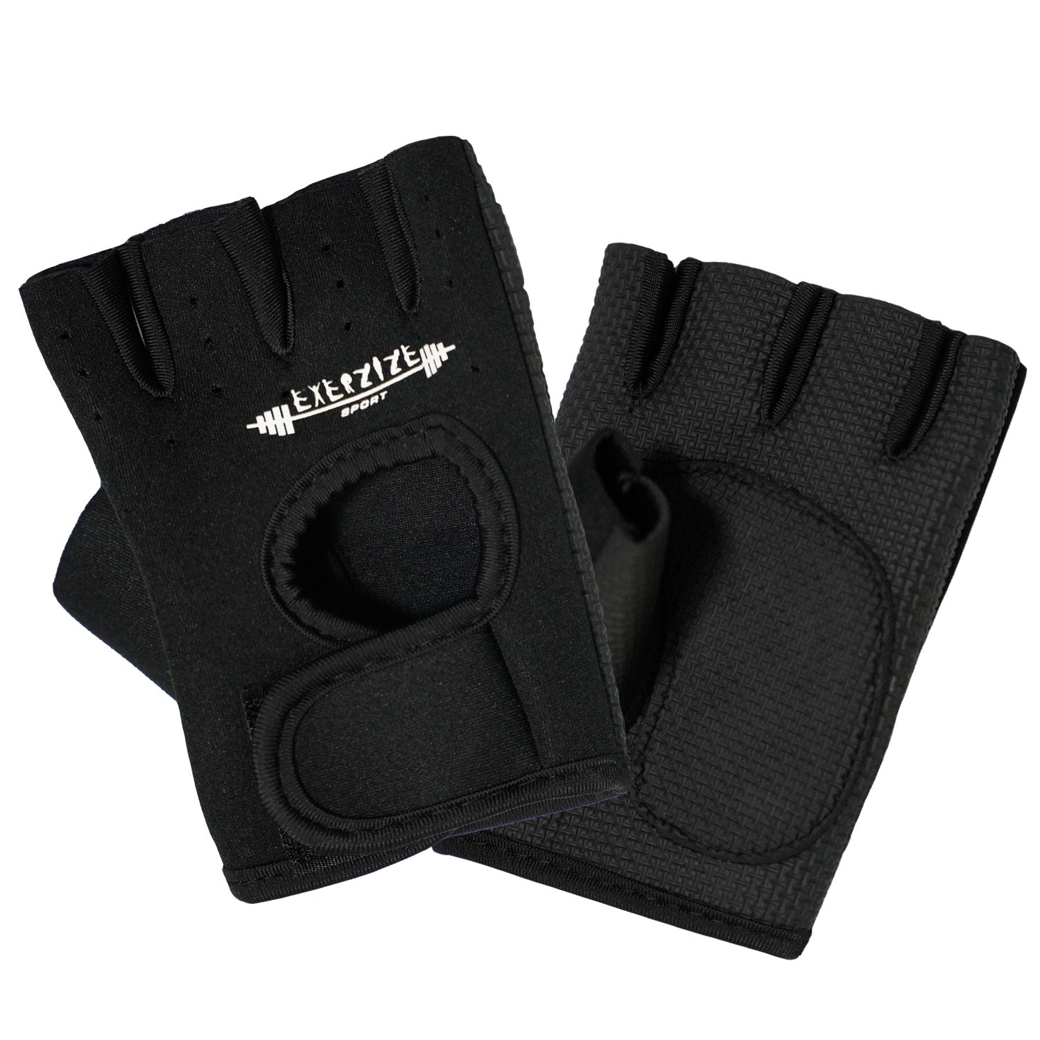 Fingerless Gym Gloves Black
