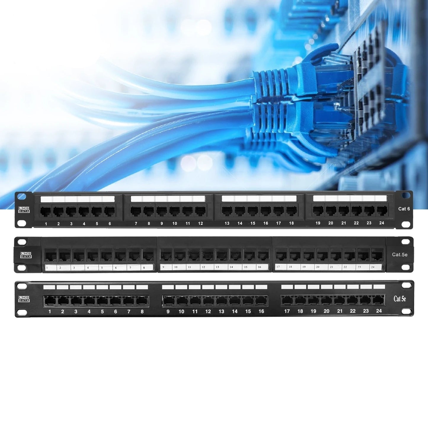 CAT5e Shielded Vertical Patch Panel