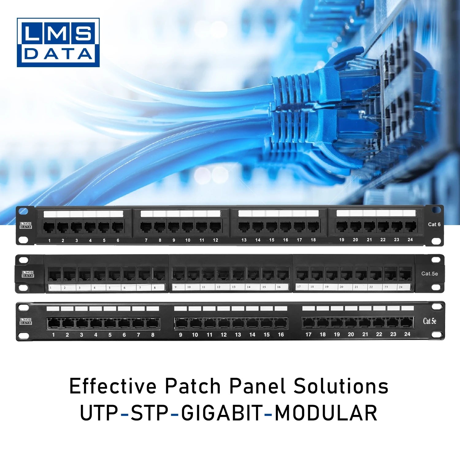 24-Port Shielded Patch Panel