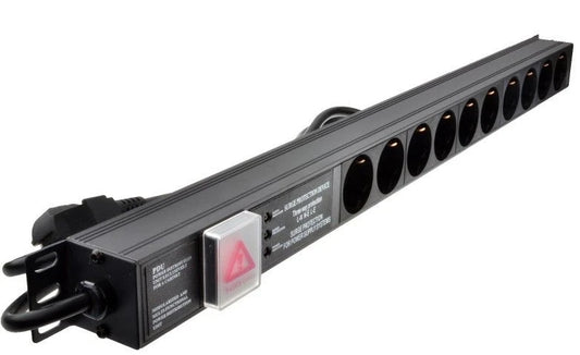 10-Way Schuko Plug Strip