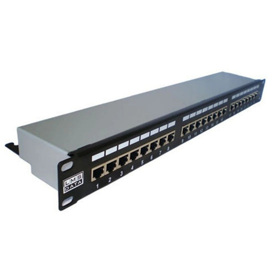 24 Port 1U Vertical CAT5e STP Patch Panel