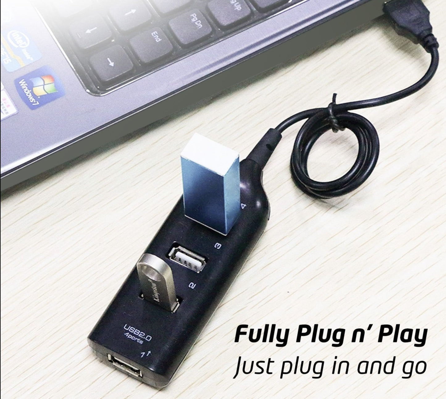 Compact USB hub