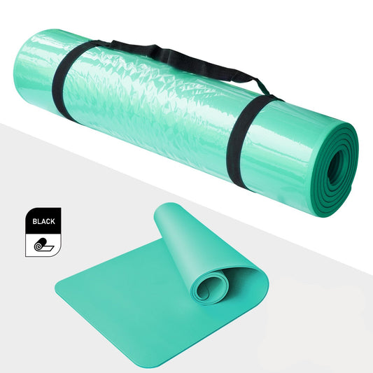 Yoga Mat with Carrying Strap - Green